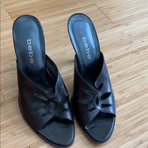 Vintage Bebe  Black Heels